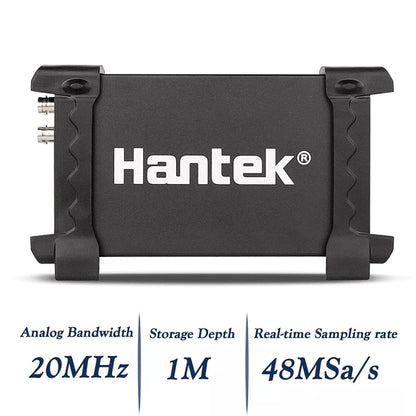 Hantek 6022BE Digital Oscilloscope Portable PC Based 2 Channels 20MHz USB Oscilloscopes 23 measurement functions, PASS/FAIL Check