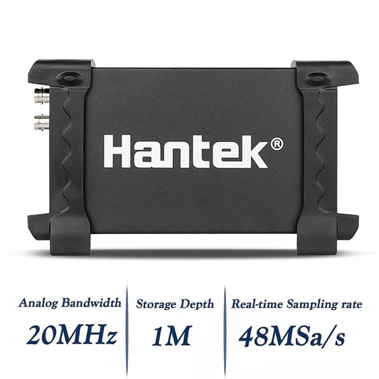 Hantek 6022BE Digital Oscilloscope Portable PC Based 2 Channels 20MHz USB Oscilloscopes 23 measurement functions, PASS/FAIL Check