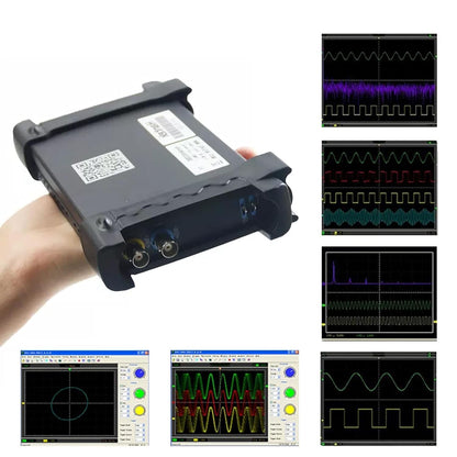 Hantek 6022BE Digital Oscilloscope Portable PC Based 2 Channels 20MHz USB Oscilloscopes 23 measurement functions, PASS/FAIL Check