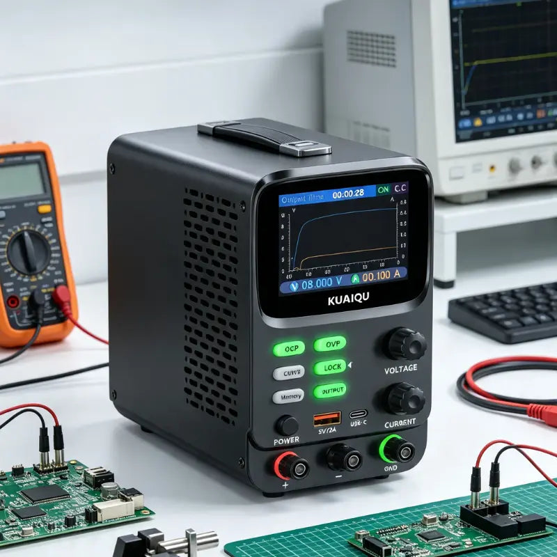60V 5A High Voltage DC Regulated Power Supply with Curve Visualization for Precision Op-Amp & Component Testing