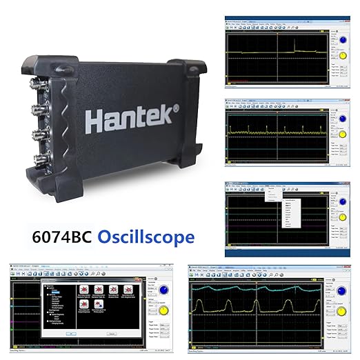 Hantek 6074BC Digital Oscilloscope 70MHz 1GSa/s 4CH USB Virtual Oscilloscope Diagnostic Instrument Diagnostic Tool