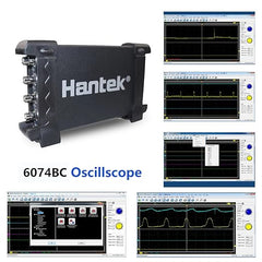 Hantek 6074BC Digital Oscilloscope 70MHz 1GSa/s 4CH USB Virtual Oscilloscope Diagnostic Instrument Diagnostic Tool