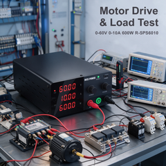 60V DC Power Supply for 48V System Testing R-SPS6010 0-60V 0-10A 600W NICE-POWER Adjustable Bench Supply