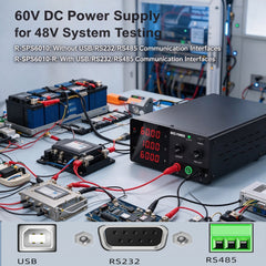 60V DC Power Supply for 48V System Testing R-SPS6010 0-60V 0-10A 600W NICE-POWER Adjustable Bench Supply