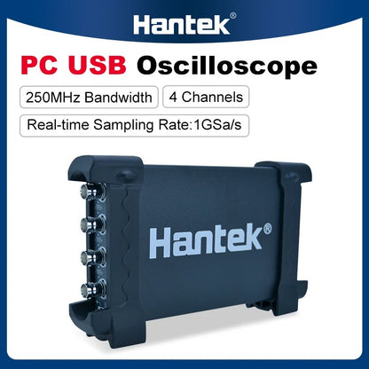 Hantek 6104BC PC USB Oscilloscope 4 Digital Channels 100MHz Bandwidth 1GSa/s 2mV-10V/DIV Input Sensitivity Electronics R & D