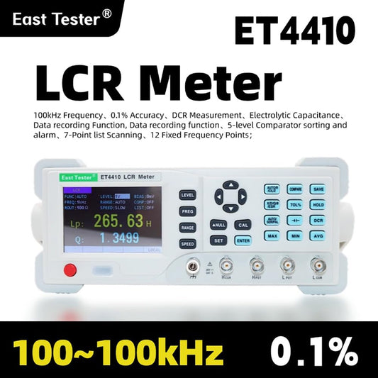 ET4410 Digital LCR Meter 100Hz~100K Benchtop Inductance Capacitance Meter Resisitance Multimeter Tester Reliable Precision