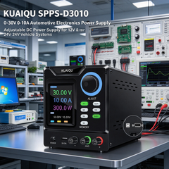 KUAIQU SPPS-D3010 0-30V 0-10A Automotive Electronics Power Supply, Adjustable DC Power Supply for 12V &24V Vehicle Systems