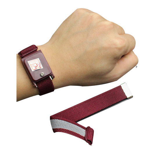 4PCS Cordless Anti-Static Wrist Strap, Red, 150-200 Ohm, ESD Cleanroom Use
