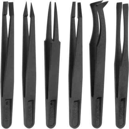 6PCS ESD Tweezers Set 6
