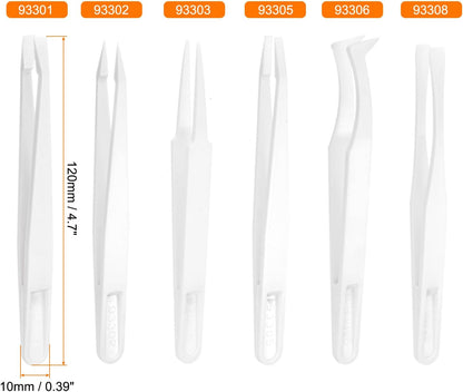 6PCS Plastic Tweezers Set 4
