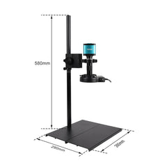 YIZHAN 48MP 4K Ultra HD Industrial Microscope , USB HDMI, 150X C-mount Lens & Height-Adjustable Stand for PCB Soldering, Electronics Repair & Quality Control