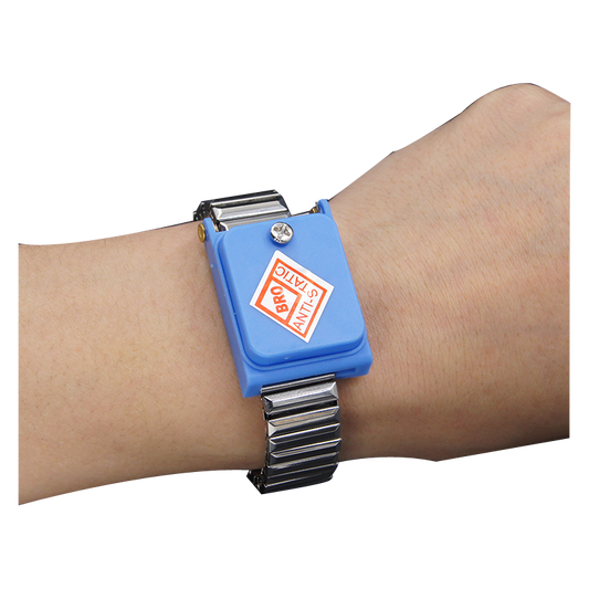 Cordless Anti-Static Wrist Strap – Blue, 1MΩ, for Static-Sensitive Electronics & Cleanrooms