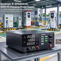 KUAIQU R-SPS8001S 800V EV Charging Power Supply,1A 800W Adjustable High Voltage DC Power Supply for EV Charging Infrastructure