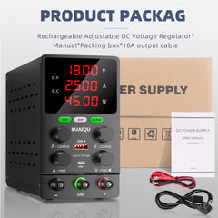 KUAIQU SPS305S 30V 5A DC Power Supply for Electronics Repair & PCB Testing