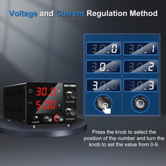 NICE-POWER SPS-E305 30V 5A 150W Adjustable DC Power Supply for Electronic Circuits &amp; Prototyping