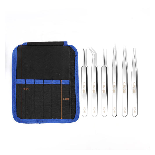 KQ-15 High Precision Tweezers - Eagle Beak Tip for Narrow Spaces & ICs