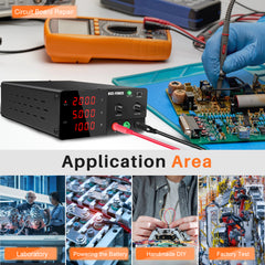 NICE-POWER Electrolysis DC Power Supply R-SPS2005 200V 5A Adjustable Power Supply for Electrochemical Research
