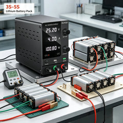 30V 10A DC Power Supply for 3S–5S Drone & E-Bike Lithium Battery Pack Charge/Discharge Testing