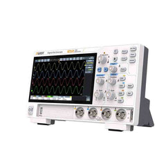 2-channel 4-channel Desktop Digital Oscilloscope 200MHz bandwidth 1.25GSa/s 12 bit vertical accuracy 50Mpts storage depth 7-inch TFT-LCD Display