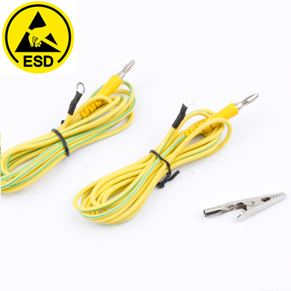 Anti-static grounding wire ten pack with clip & buckle High-Quality Cable