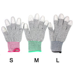 Anti static gloves M*2 for printing and packaging industry