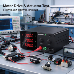 Automotive Electronics Bench Power Supply 0-30V 0-20A 600W NICE-POWER R-SPS3020 with Adjustable DC Output for Testing