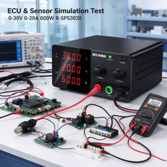 Automotive Electronics Bench Power Supply 0-30V 0-20A 600W NICE-POWER R-SPS3020 with Adjustable DC Output for Testing