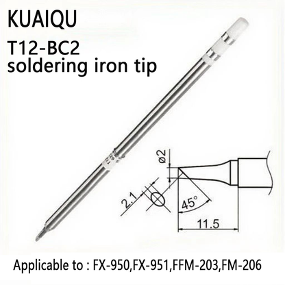 Hot selling T12-BC2 soldering iron tip horseshoe tip heating core Constant temperature internal heating