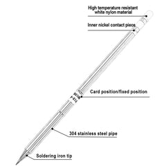 Punta para soldador T12-BL T12, sin plomo, respetuosa con el medio ambiente, elemento calefactor integrado, accesorios para soldador 