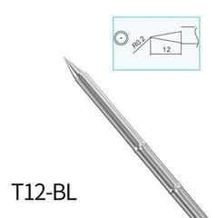 Punta para soldador T12-BL T12, sin plomo, respetuosa con el medio ambiente, elemento calefactor integrado, accesorios para soldador 