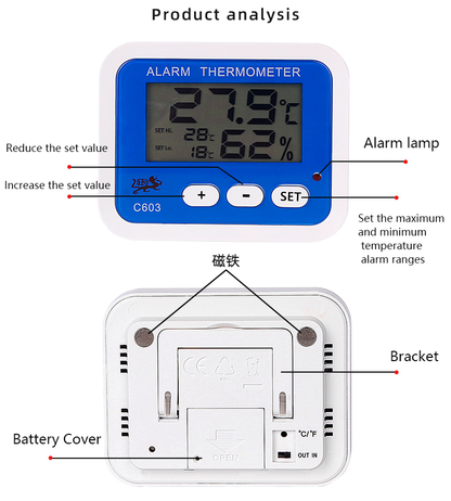 C603 Thermo - Hygrometer-Comprehensive Environmental Monitoring tool