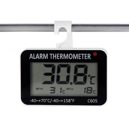 C605 Alarm Thermometer - Precise Temperature Tracking with Alert Function