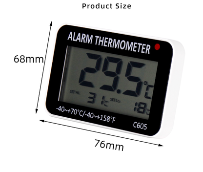 C606 Alarm Thermometer - Accurate Temperature Monitoring with Alert