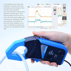 Pince multimètre Hantek CC-650 AC/DC max. 20 kHz 20 mA à 650 A DC avec connecteur BNC