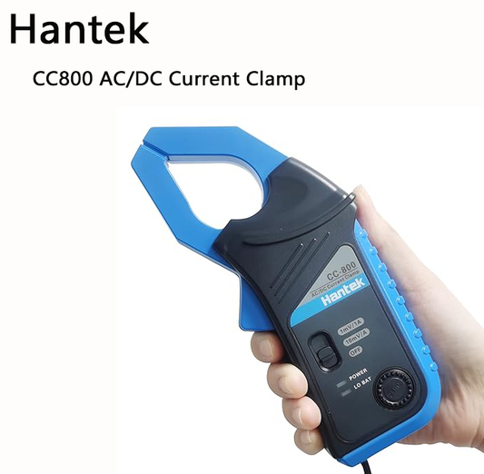 Hantek CC-800 AC/DC Oscilloscope Current Probe  with 5kHz Bandwidth for Power Circuit and Motor Drive Measurements - Up to 800A