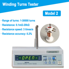 Testeur de tours de bobine 0-30000 tours pour tester les bobines d'enroulement haute précision vitesse rapide affichage LED 6 bits Testeur de nombre de bobines