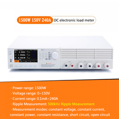 Programmable DC Electronic Load tester 1500W 150V 500V 120A 240A 500kHz Electronic Load Power Discharge Tester for CC/CV