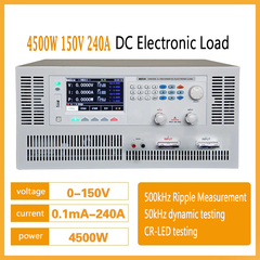 DC electronic load 4500W 150V 500V 240A 500kHz with Ripple Measurement Single Channel Digital Load Battery Tester
