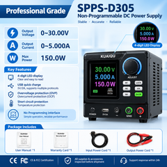 Robotics Power Supply,0-30V 5A Adjustable DC Bench Power Supply with Color LCD Digital Display