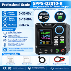 KUAIQU SPPS-D3010 0-30V 0-10A Automotive Electronics Power Supply, Adjustable DC Power Supply for 12V &24V Vehicle Systems