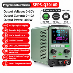 30V 10A 300W Programmable DC Bench Power Supply,SPPS-Q3010 Industrial Sensor Power Supply for Transmitter &I/O Testing