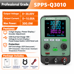 SPPS-Q3010 Robot Motion Control Power Supply, 30V 10A 300W Programmable DC Bench Power Supply for AGV & Servo Development