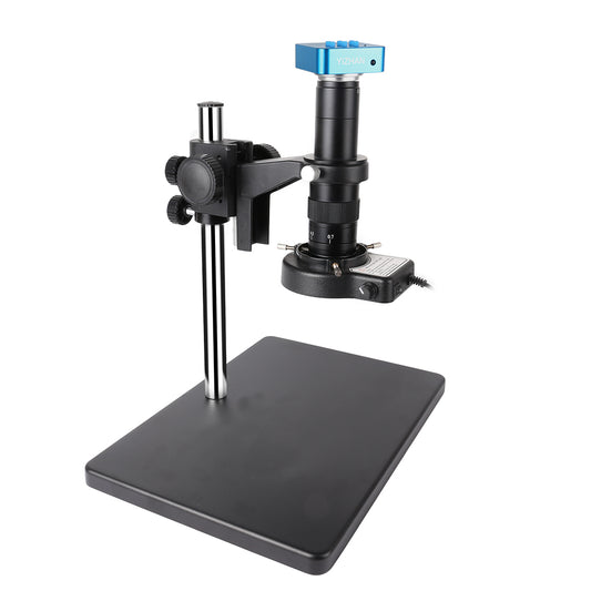D180X-XHU4008 Digital Microscope, 180X Zoom, HDMI 1080P 60FPS, 4K Video, TF Card Storage for Lab Use