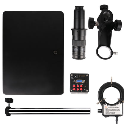 D180X-XVH2002 Digital Microscope, 180X Zoom, 13MP, HDMI VGA, Remote Control for Lab & Maintenance