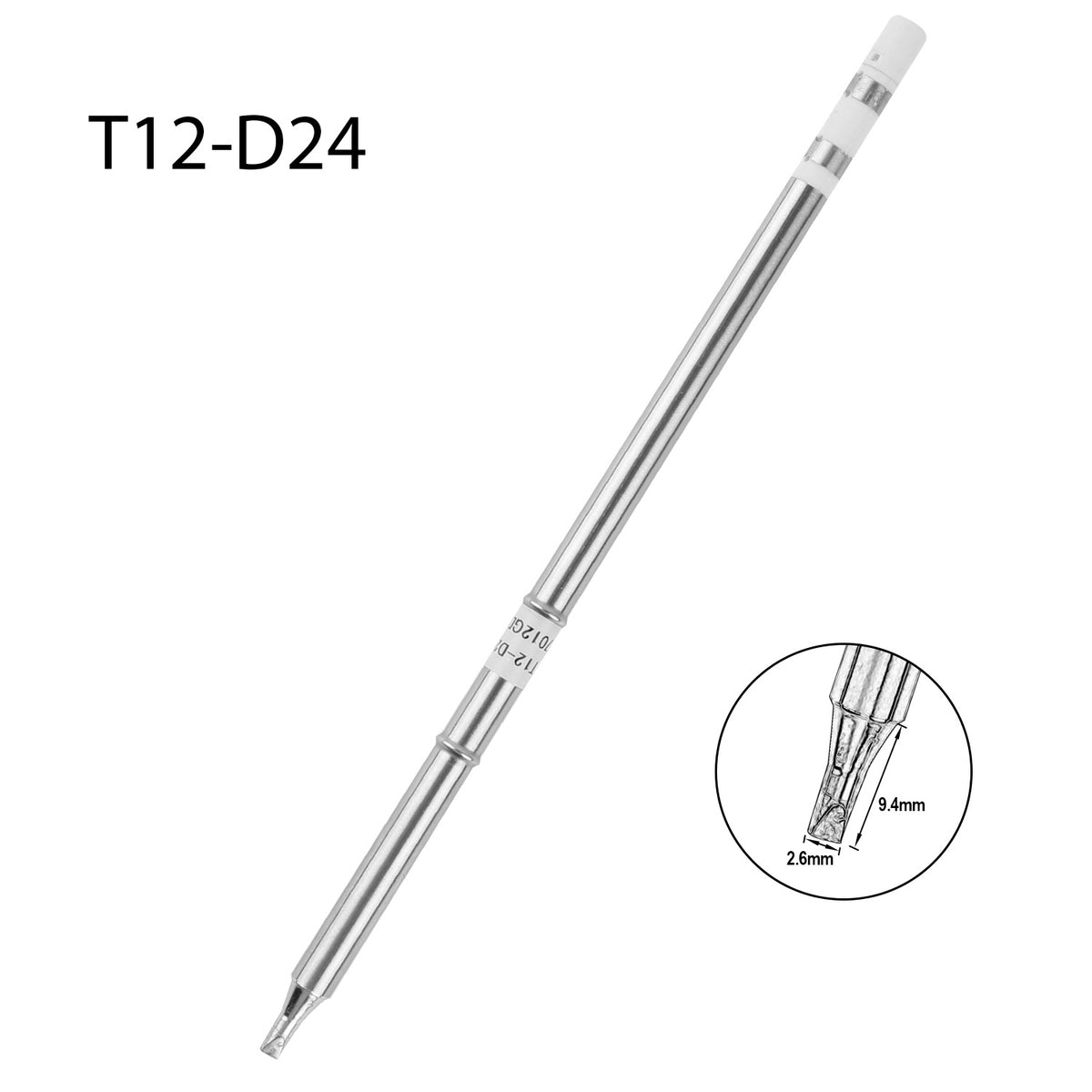 Pointes de fer à souder de rechange électriques T12 T12-DC24 FX950/FX951, élément chauffant à température constante en forme de tête plate 