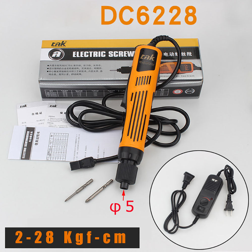 Tournevis électrique semi-automatique DC6228 de qualité industrielle pour le vissage Réglage du couple à 8 niveaux
