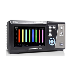 Registrador de datos de temperatura multicanal de -200 °C a 1250 °C (8 o 16 canales). Precisión: ±0,2 %. Pantalla táctil a color de 7 pulgadas con visualización numérica de curva columnar. 