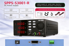 100V 200V 300V 1A Programmable DC Power Supply ,SPPS-S3001 Electrostatic Equipment Power Supply for Electrostatic Charging
