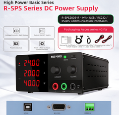 NICE-POWER Electrolysis DC Power Supply R-SPS2005 200V 5A Adjustable Power Supply for Electrochemical Research