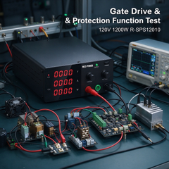 DC Drive Control Module Verification Using a 120V 1200W NICE-POWER R-SPS12010 Bench DC Source